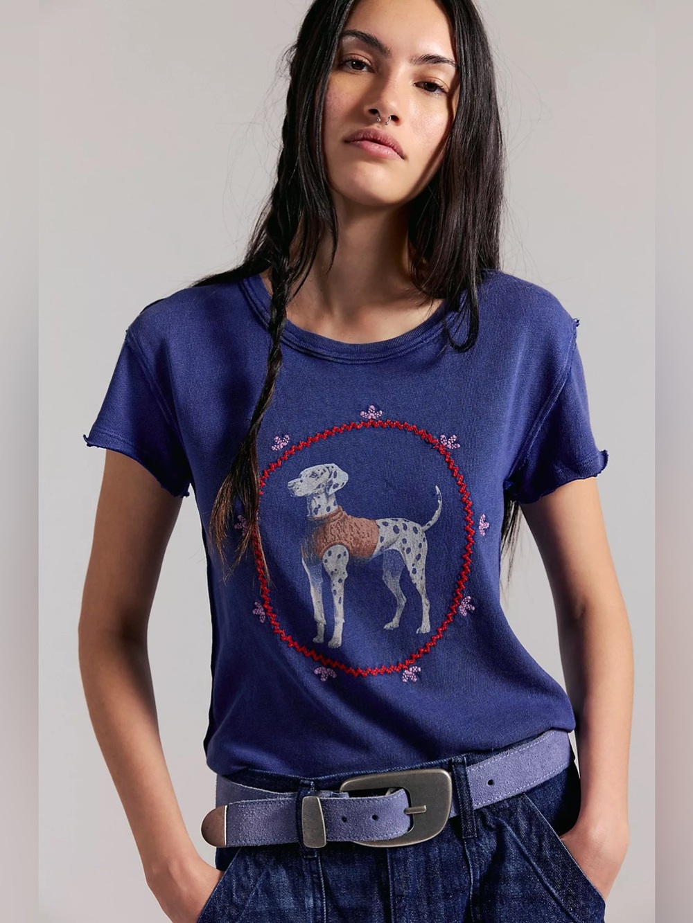 NWT! Free People We The Free Fur Friend Tee Sz Small & Medium